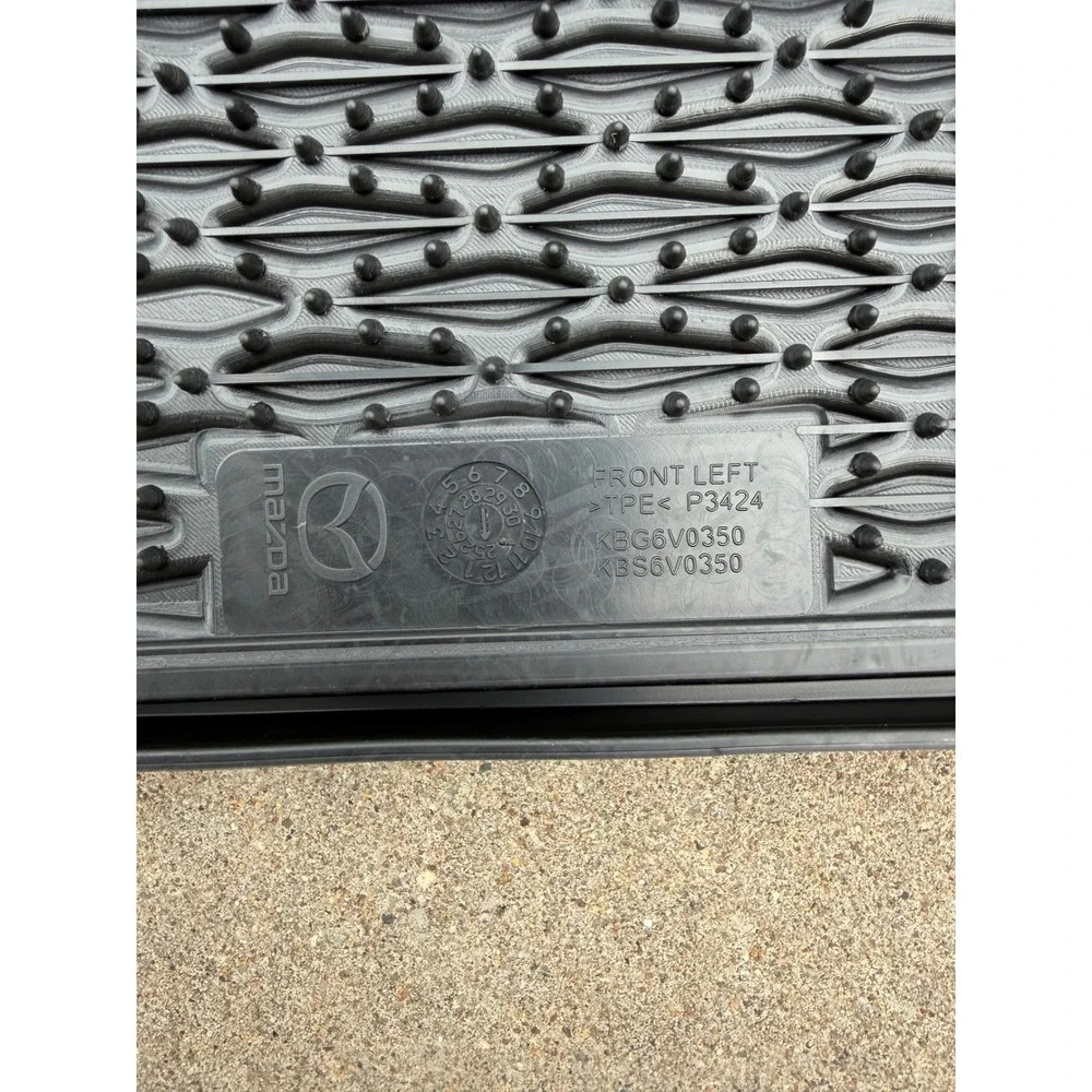 Mazda CX-5 All Weather Floor Mats Genuine OEM Black Rubber KBG6V0350 KBS6V0350